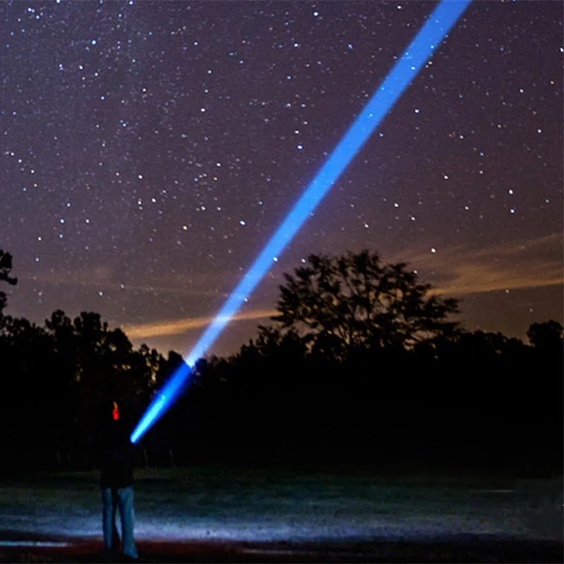 Мощный фонарик дальнего действия с высокой концентрацией перезаряжаемый