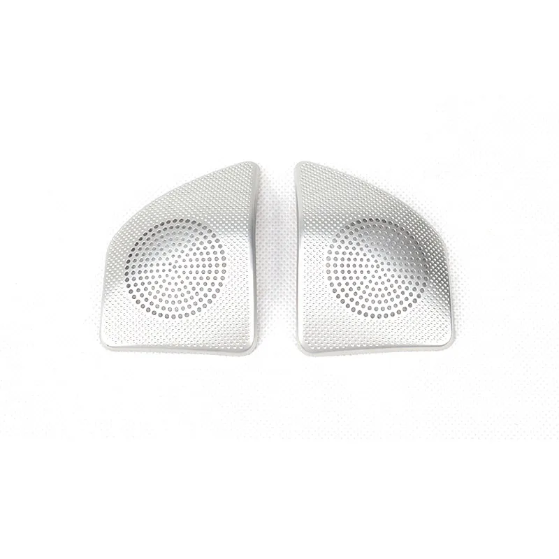 

Matte Silver Interior Front Door Tweeter Decoration Frame For Mitsubishi Pajero 2016 2017 2018 2019 2020 Styling Accessories