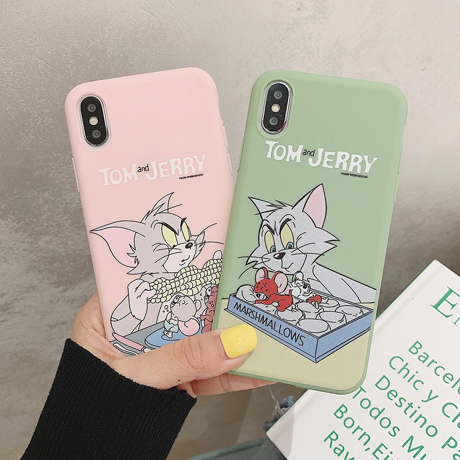 Cartoon Cover Case for iPhone 11 Pro XR X XS Max Tom Jerry Anime Cute TPU Silicone 7 8 6S 6 Plus SE 5S 5 |