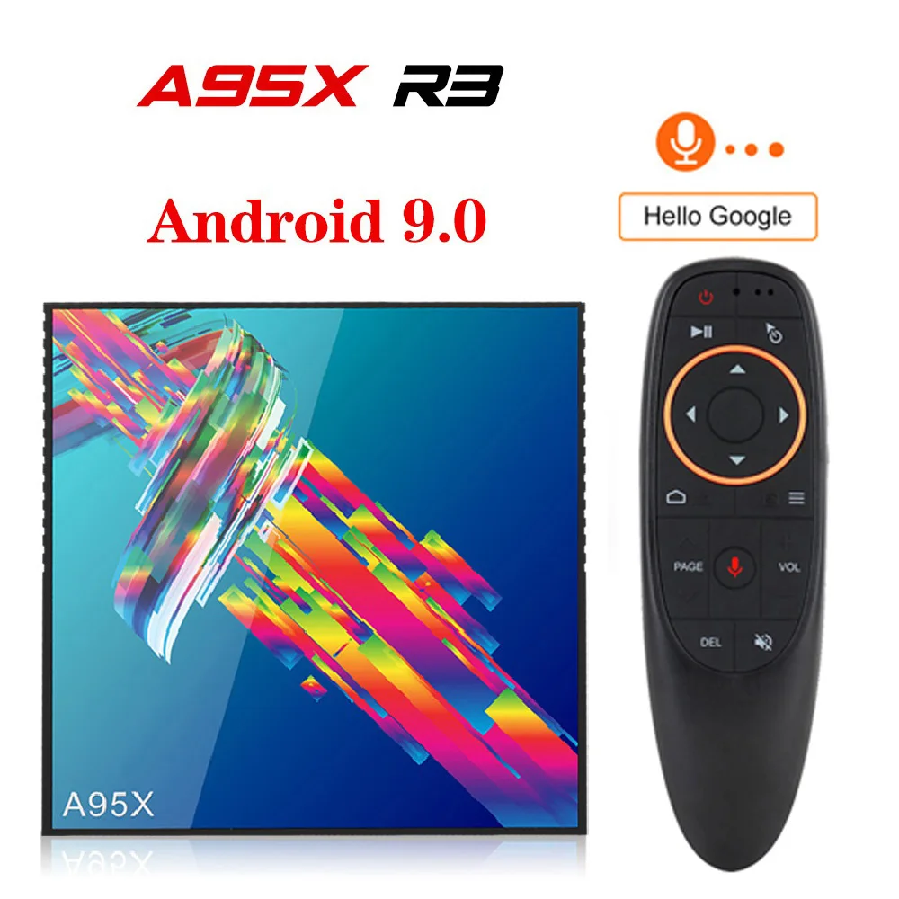 

Smart TV Box A95X R3 Android 9.0 TV Box 4GB RAM 64GB ROM Wifi Youtube 4G32G Media Player 4K Google Play smart box android tv box