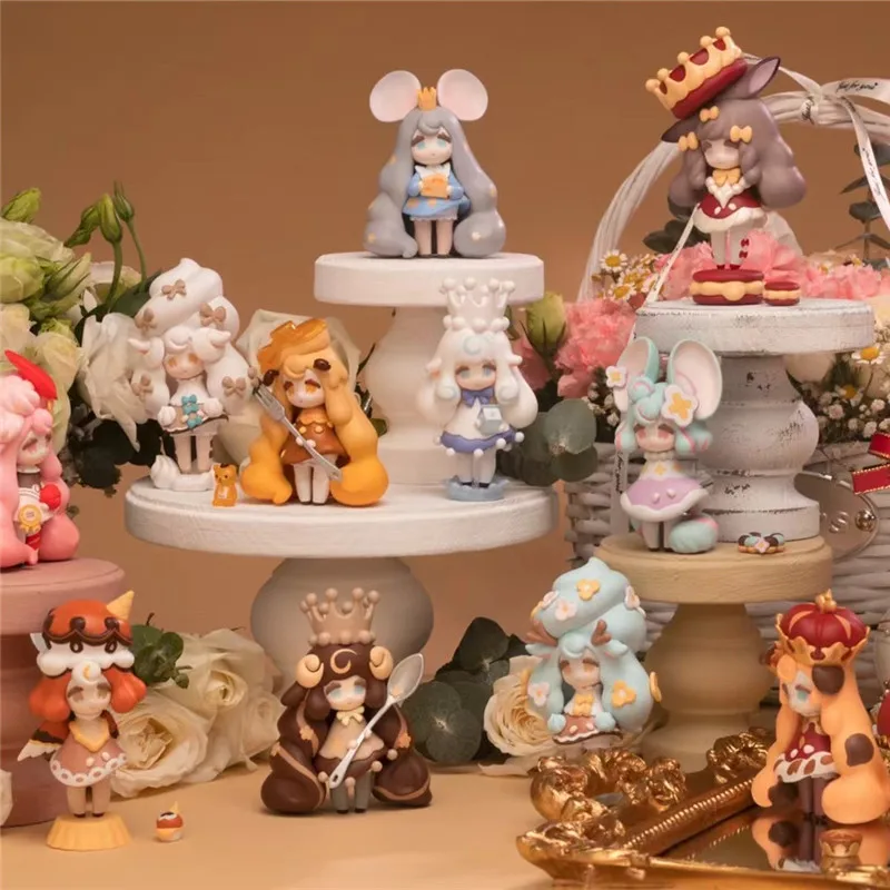 

Memelo Blind Box Toys Cute Girl Sweet Kingdom Anime Action Figure Random Surprise PVC Model Gift Decoration Birthday 10Pcs/Set