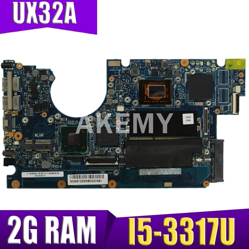 

SAMXINNO For ASUS UX32A Laotop Mainboard UX32VD UX32V UX32A 90R-NYOMB1500Y Motherboard with 2G RAM I5-3317U