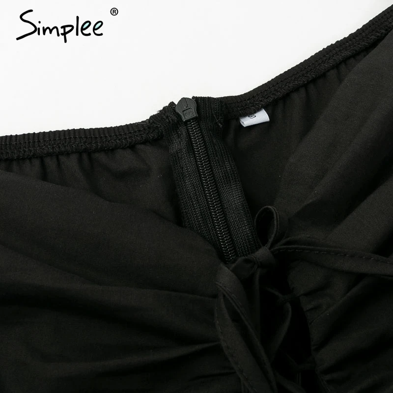 Женское платье Simplee на шнуровке 2019 летние плиссированные облегающие женские