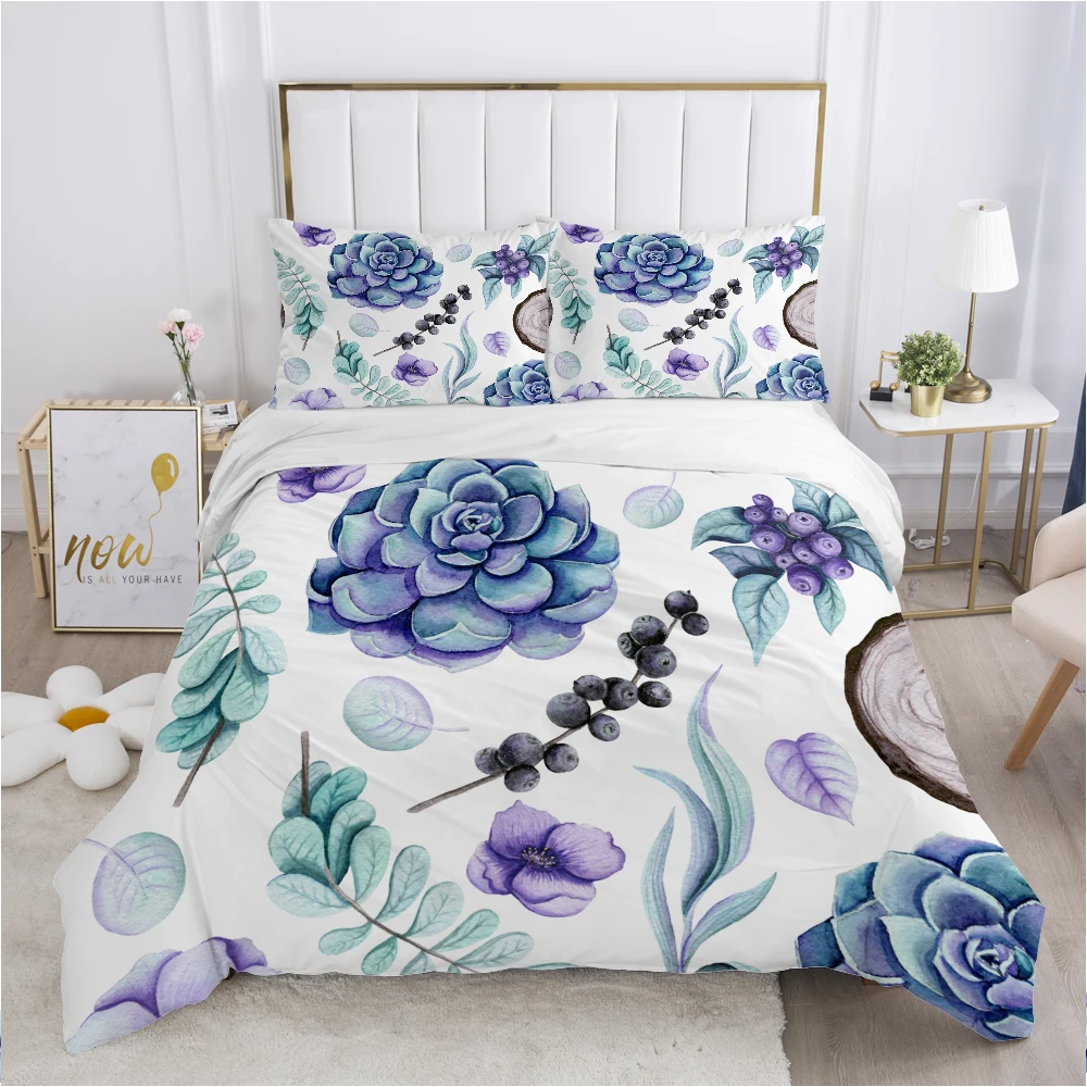 

Luxury Bedding set King Queen Duvet cover set Pillow case 50x75 50x80 Bed linens 240x220 240x260 Nordic Bedclothes purple