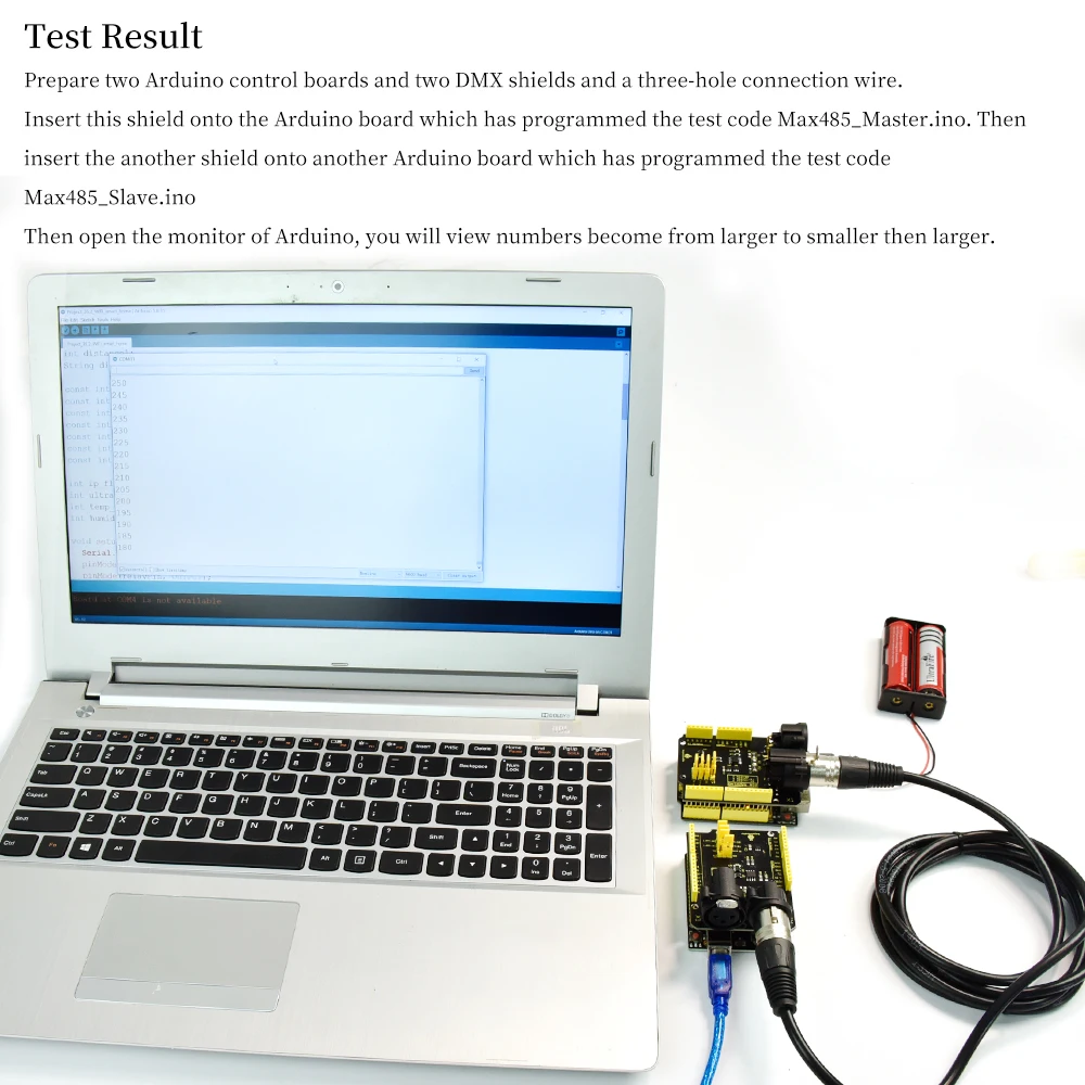 Экран Keyestudio DMX (RDM) для Arduino UNO управление динамиками освещением и дымовой машиной |