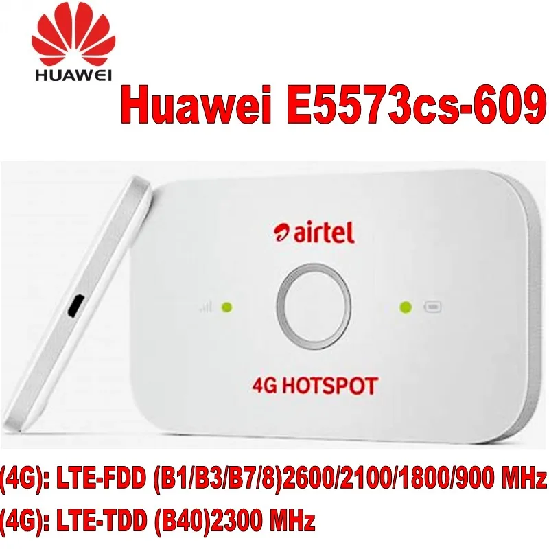 Оригинальный разблокированный HUAWEI E5573 150 Мбит/с 4G точка доступа Airtel с LTE FDD B1/B3/B5/B8