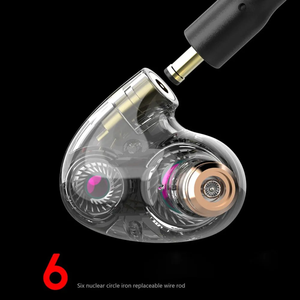 N35 кольцо железные наушники в ухо кабель управления шумоподавление Hifi сабвуфер гарнитура Мобильный телефон универсальный для Xiaomi huawei