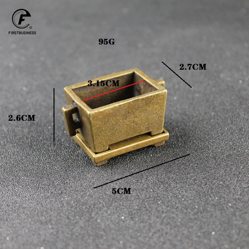 Ретро Медный для благовоний конфорки винтажная портативная латунная кадильница