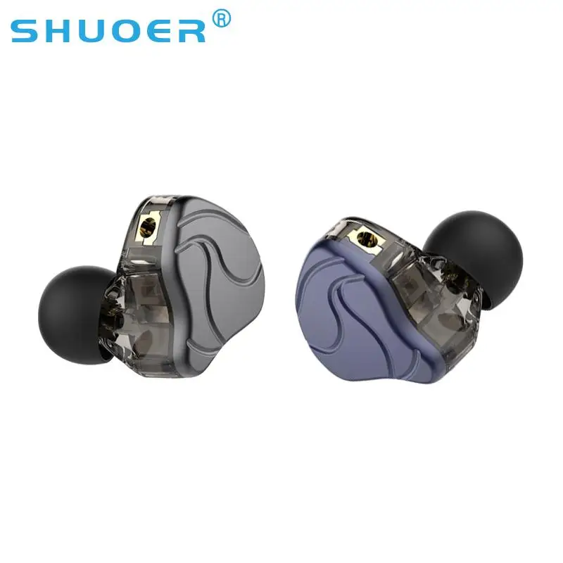 Наушники-вкладыши SHUOER S10 1DD + 2BA гибридные Hi-Fi DJ мониторы спортивные наушники для