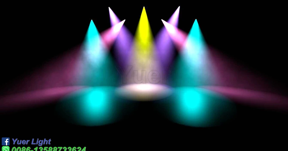 Новый светодиодный светильник с электрическим зумом 200 Вт RGBW 4 в 1 номинальным