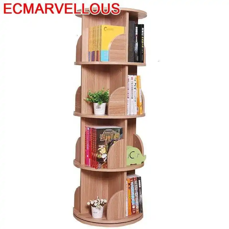 

Infantil Para Casa For Shabby Book Shelf Wood Rotatable Rotate Home Furniture Libreria Scaffale Bookcase Librero Bookshelf Case