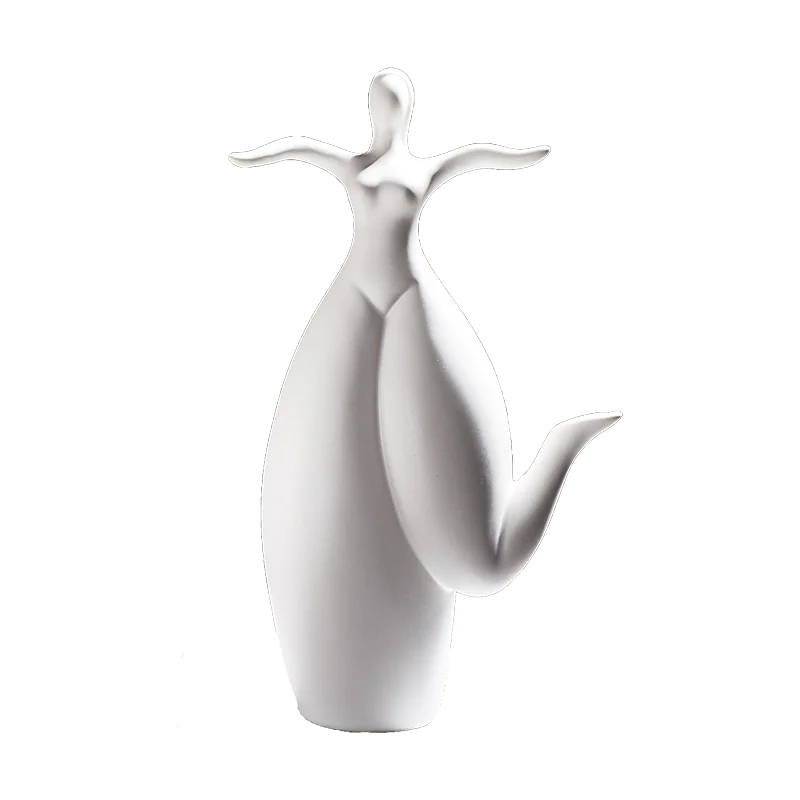 

[HHT] MODERN SIMPLE CERAMIC CHARACTER SCULPTURE PERSONALITY FAT WOMAN LIVING ROOM TV CABINET PORCH HOME DECORATION CRAFTS