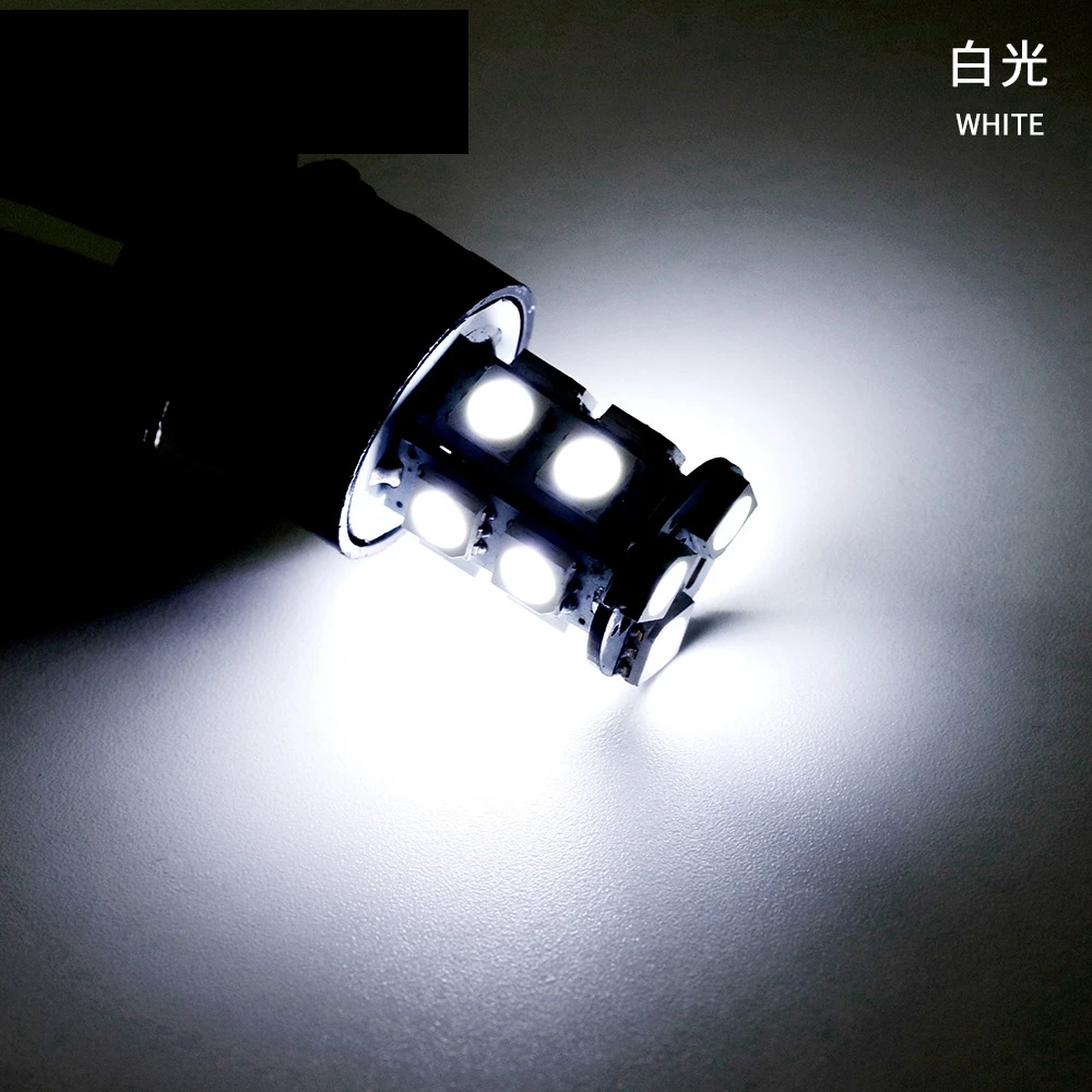 2шт 1156 Ba15s 1157 Bay15d P21w Ba15d 3157 7443 13led 5050 Автомобильные светодиодные поворотные