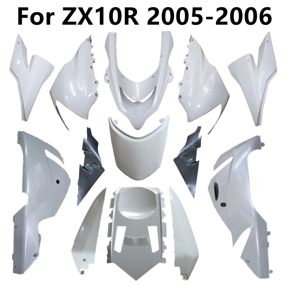 

Настраиваемый Неокрашенный обтекатель кузова для мотоцикла ZX10R 2005-2006 636 05-06, пластиковые детали в упаковке, левый и правый компоненты