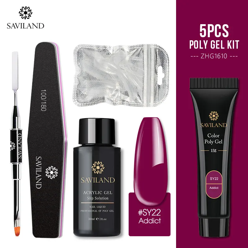 15g Poly Gel Kit Soak off 4 шт./компл. поли набор гелевых УФ Акрил строитель поли-гель, быстро сохнут, дизайн ногтей Pro с длинным натуральных ногтей Жесткий Гель-лак - Цвет: 15g Poly Gel Kit