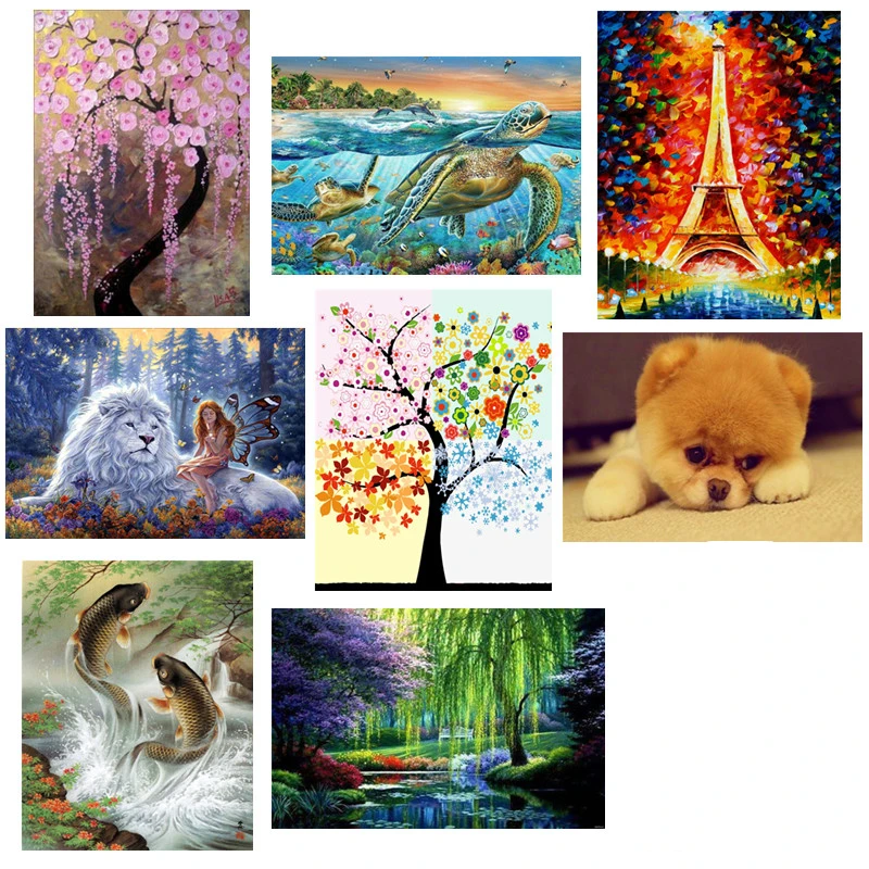 Алмазная 5D живопись сделай сам Набор для вышивки крестиком из смолы с