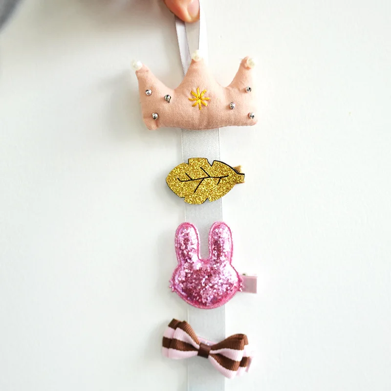 2019 Дети Малыши заколка для волос лента хранения Ассорти Корона Ленточные заколки