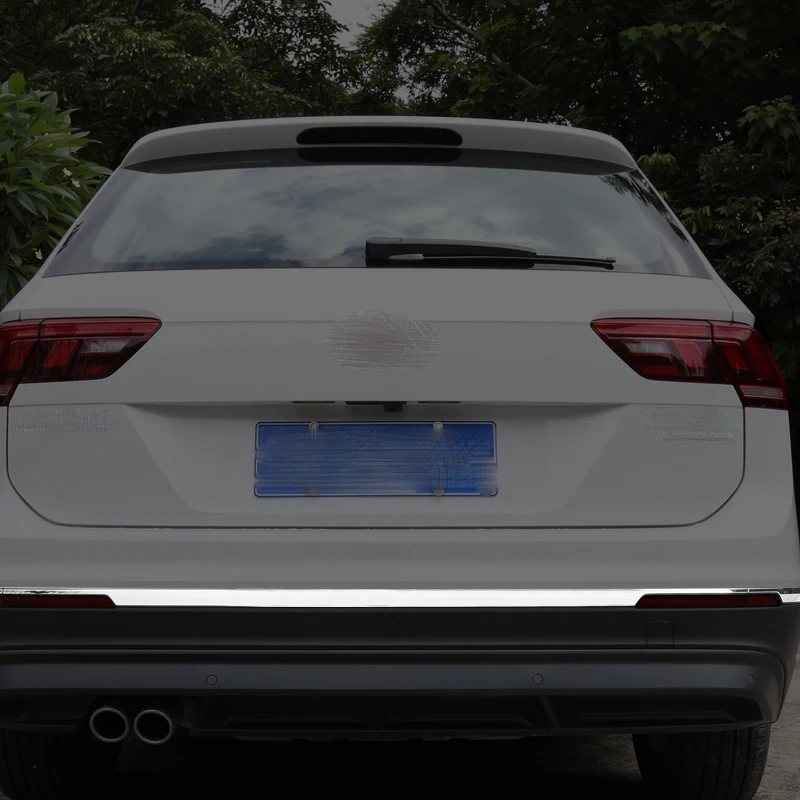 Для VW Tiguan L универсальная посылка edge автомобильный Стайлинг задний бампер накладка наклейка