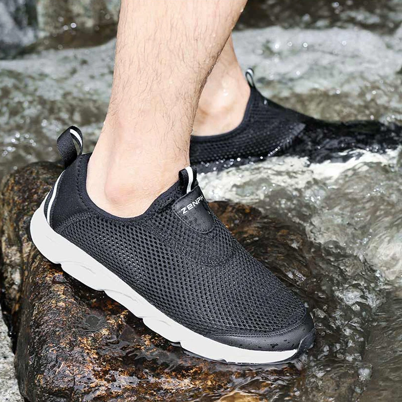 Xiaomi Youpin ZAOFENG портативный нескользящий дышащий Открытый shoesLarge сетка дышащая