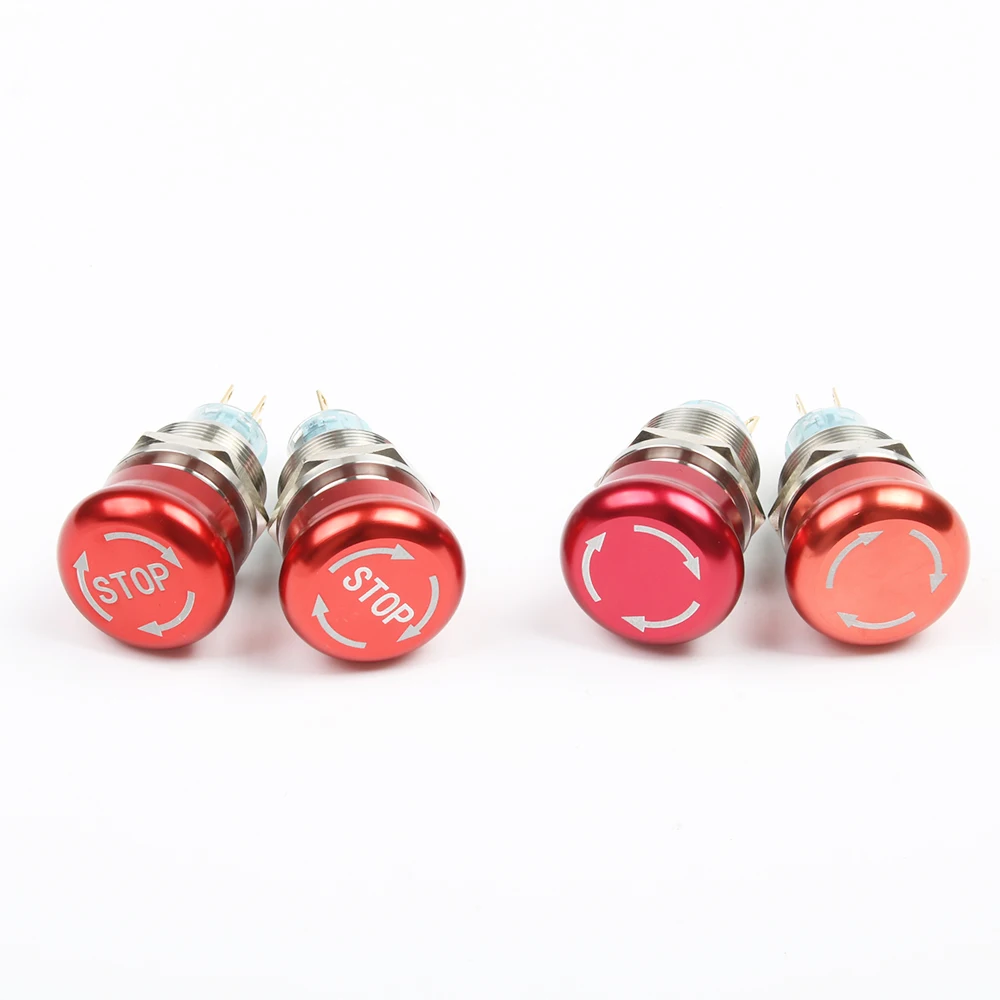 Водонепроницаемый металлический кнопочный переключатель из нержавеющей стали