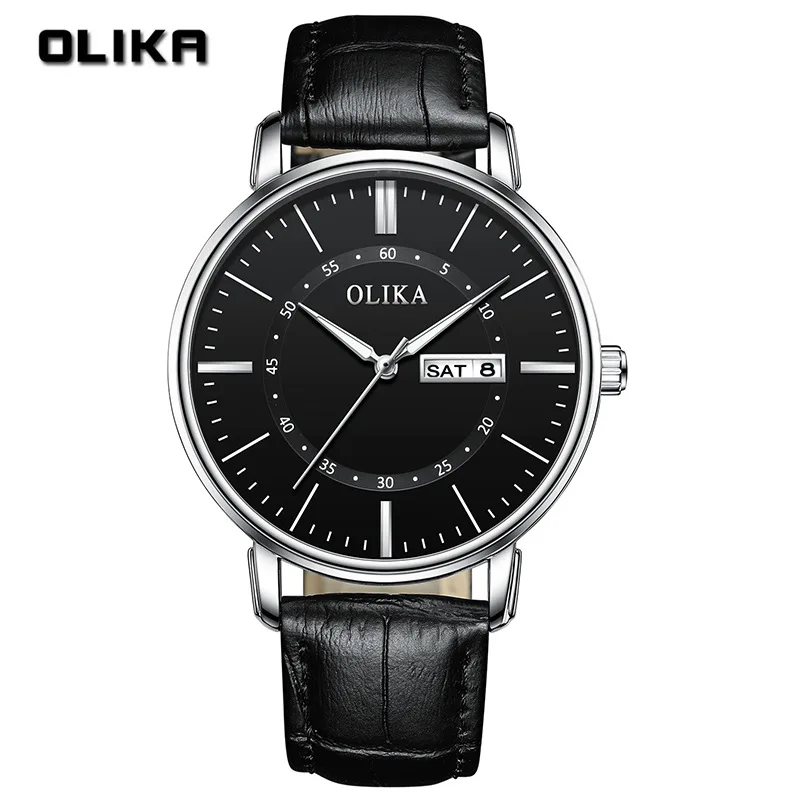 

Hot 2021 New Explosion Olga Men's Watch with Calendar Quartz Watch Fashion Waterproof Shi Ying Watch Luxury Watch Men Gifts