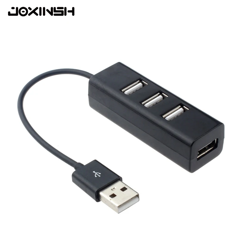 Адаптер для портативных ПК 480 Мбит/с 4 порта Высокоскоростной мини USB 2,0 концентратор