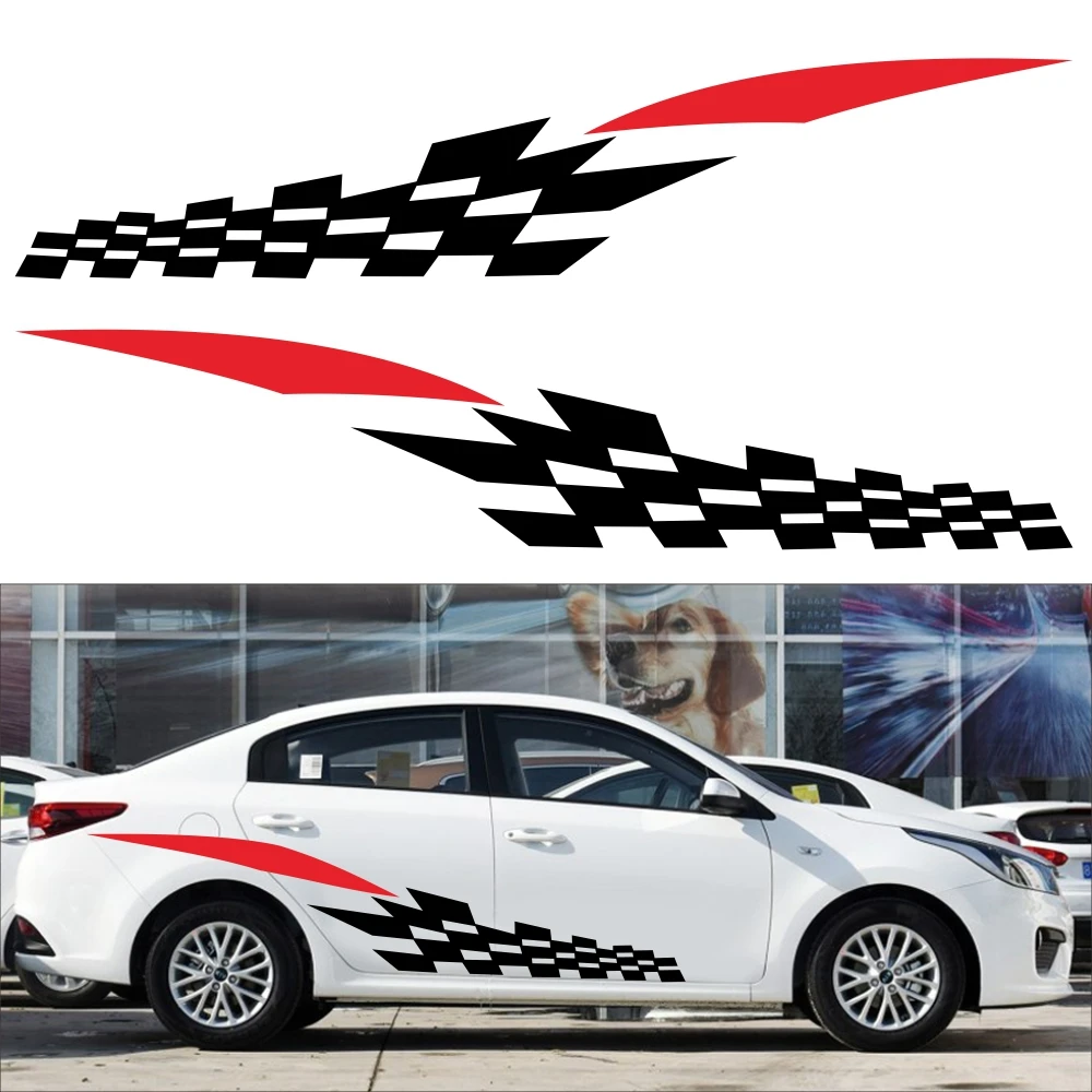 Универсальная наклейка olevo для стайлинга автомобиля 2 шт. на талию и боковую юбку s