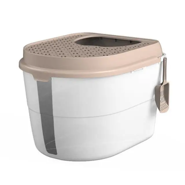 M8 закрытый дезодорирующий сверхбольшой туалет для кошек с мекко домкратом в