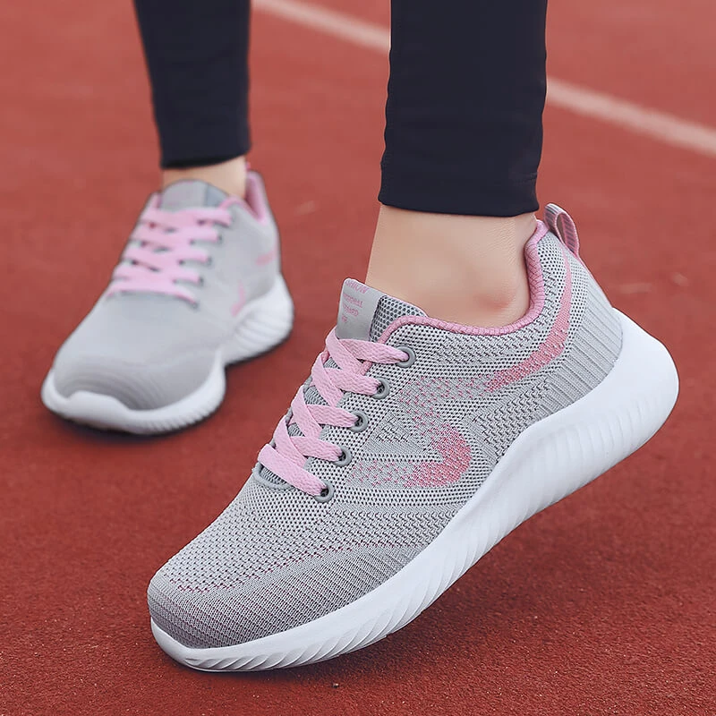 

Women's Sports Casual Shoes Fashion 2021 New Breathable Walking Mesh Flat Shoes Sneakers for Women Female Shoes Zapatillas Mujer