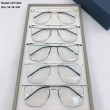 2021 High Quatity Denmark Brand 5502 Glasses Frame Pure Titanium Double Beam Square Eyewear Men Woman Eyeglasses Optical Lenses