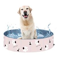 pet pool dog pet pvc folding bathtub basin bathing swimming pool non slip leakproof or childrens bathtub toy bar ball socket