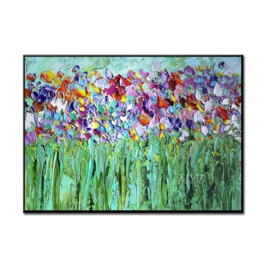 

Many Kinds Flowers Abstract Oil Painting Wall Art Home Decor Picture Modern Oil Painting On Canvas 100% Handpainted No Framed