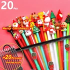 20 + 20 шт.партия, гелевые ручки с черными чернилами, 0,5 мм