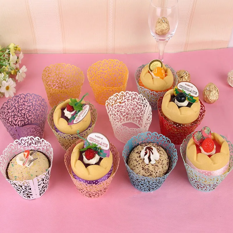 25 шт. обложки для кексов подкладка маленькая фотоподставка выпечки полые