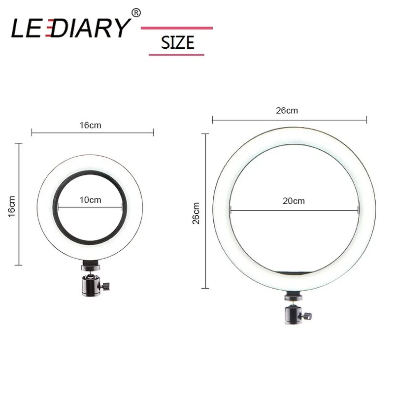Светодиодная кольцевая лампа IARY студийный светильник с регулируемой яркостью и