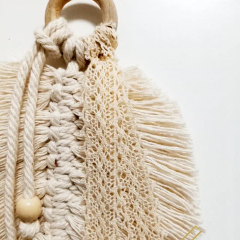 Аксессуары для украшения дома макраме Настенная подвеска в виде перьев на стену