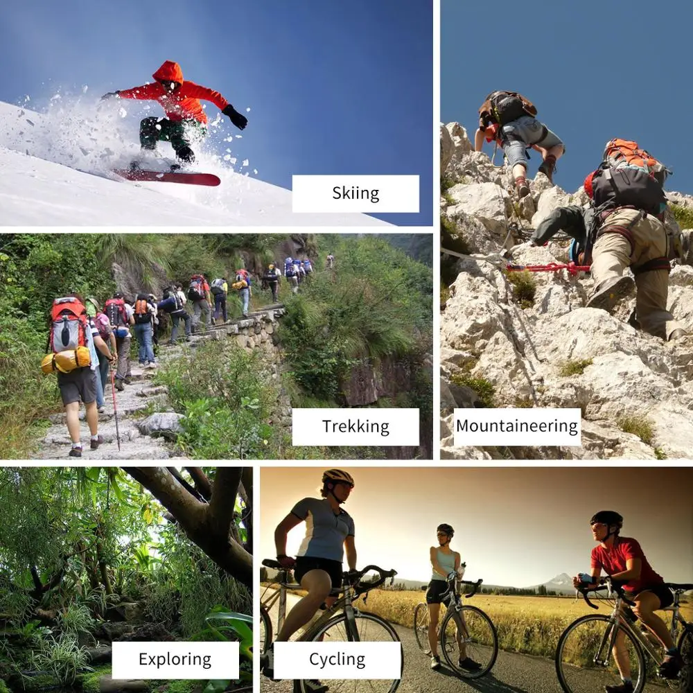 

Men's Breathable Comfortable Cotton Cushion Crew Sports Trekking Hiking Socks 5 Pairs 38-47 EU