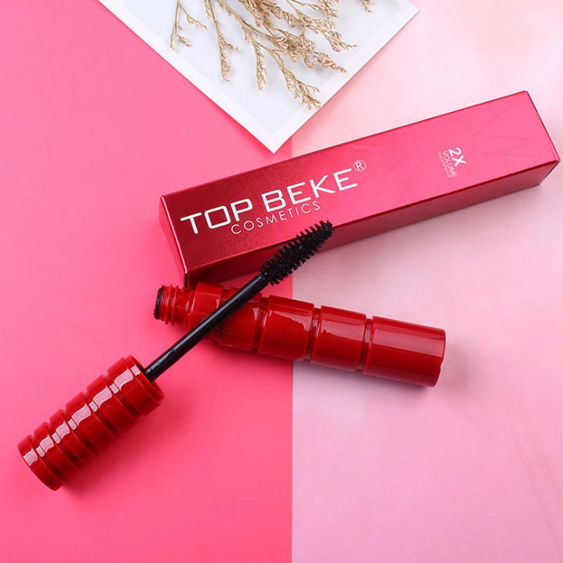 4D объем красная туба тушь для ресниц подкручивание густые ресницы водостойкая 3d