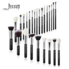 Jessup 25шт Профессиональный набор кистей для макияжа Косметический набор для невнесения основы под макияж Кисть  для ресниц Кисть для губной помады Кисти из  натурально-синтетических волос