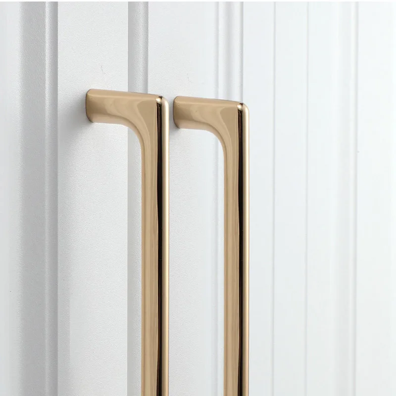 Ручки шкафа золотого цвета для ящика Тянет матовый латунь Кухня Спальня Ванная