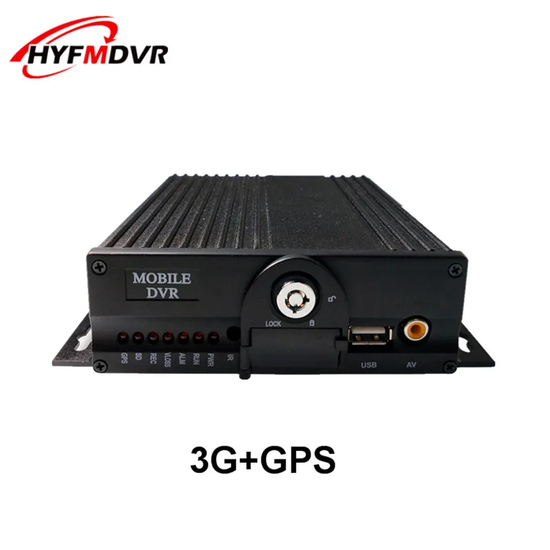 Оптовая продажа HD изображения 4 канала широкий напряжение DC8V 36V 3G GPS Мобильный DVR