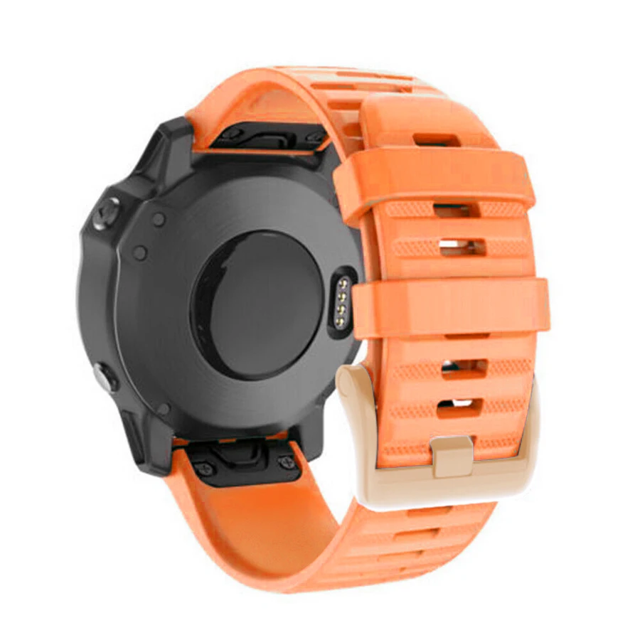 Запястье для часов Sport Silicone Watchband для Garmin Fenix 6X 6 6S Pro 5X 5 5S Plus 3 3HR Easy Fit Quick Release Wirstband 20 22 26мм.