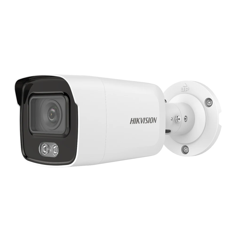 В наличии оригинал DS 2CD2047G1 L 4MP Цвет Vu пуля сети IP CCTV безопасности Камера POE IP67