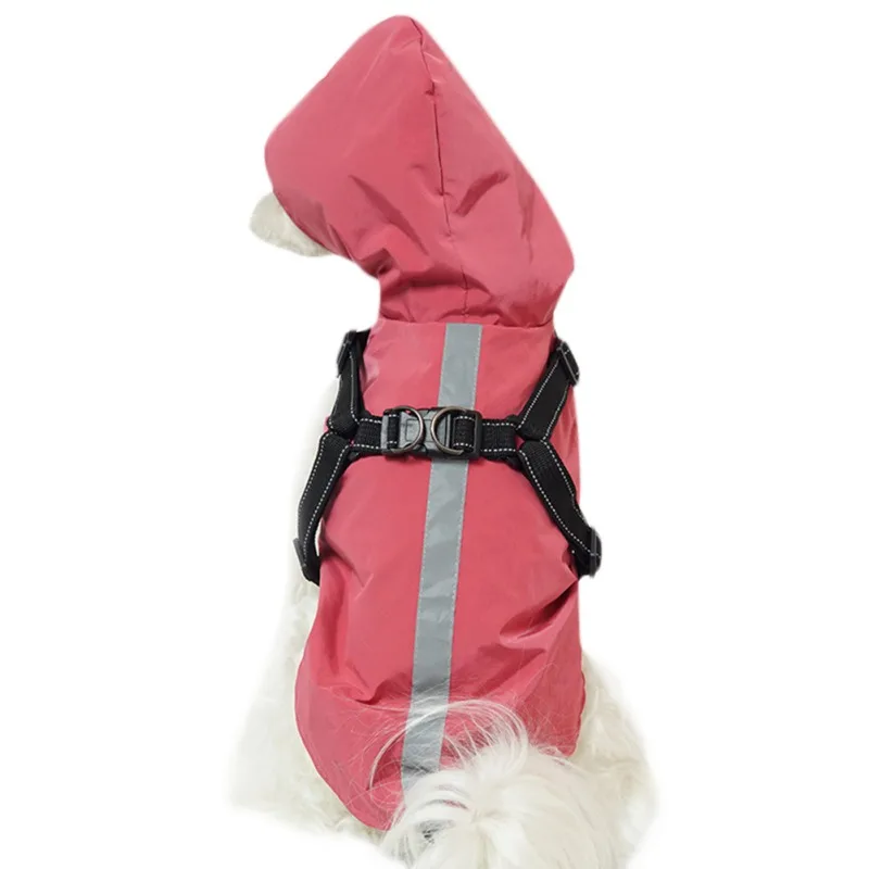 Зимний светоотражающий водостойкий дождевик для домашних животных с прочным