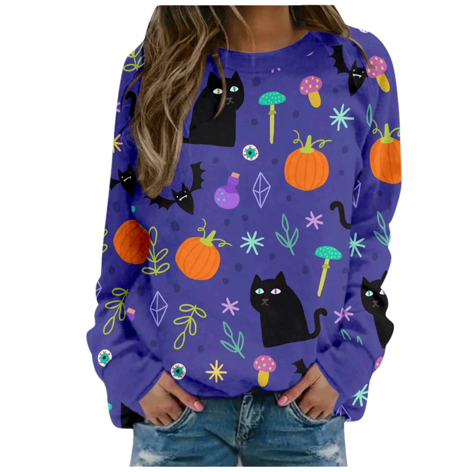 

magic butterfly print T Shirts Women 3D Printing Raglan Long Hoodies Female Sweatshirt Hoody Tracksuit Kid Hip Hop Girl Clothing