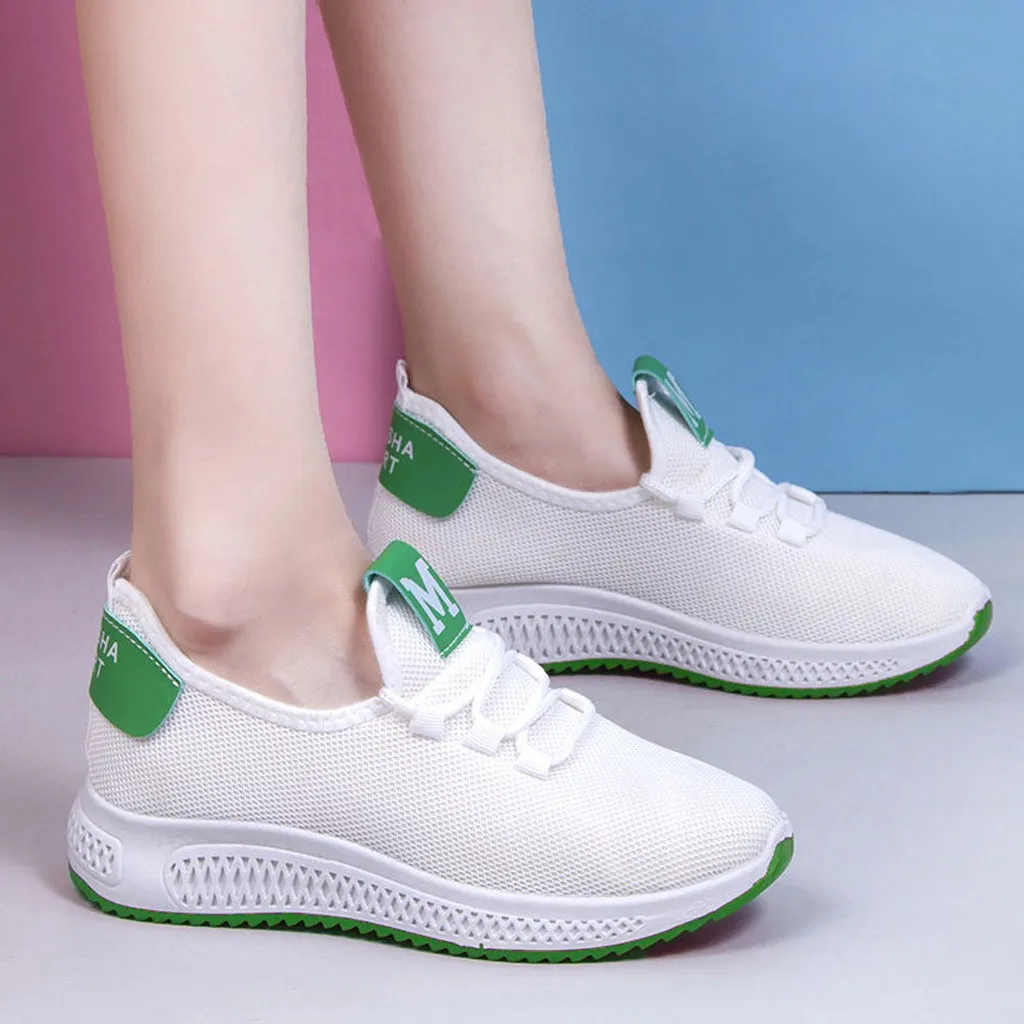 

Ladies Trainers Casual Mesh Sneakers Women Flat Shoes Lightweight Soft Sneakers Breathable Footwear Basket Shoes comfortable A50