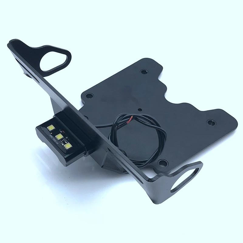 

Motorcycle Rear License Plate Holder Bracket with Light Tail Tidy Fender Eliminator for Yamaha Tenere 700 2019 2020 2021