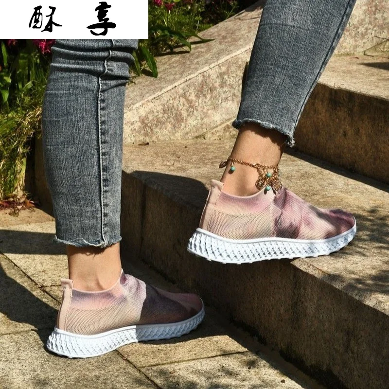

2021 New Fashion Women's Shoes Color Matching Breathable Vulcanized Shoes Women's Sneakers Spring Comfortable Mesh Casual Shoes