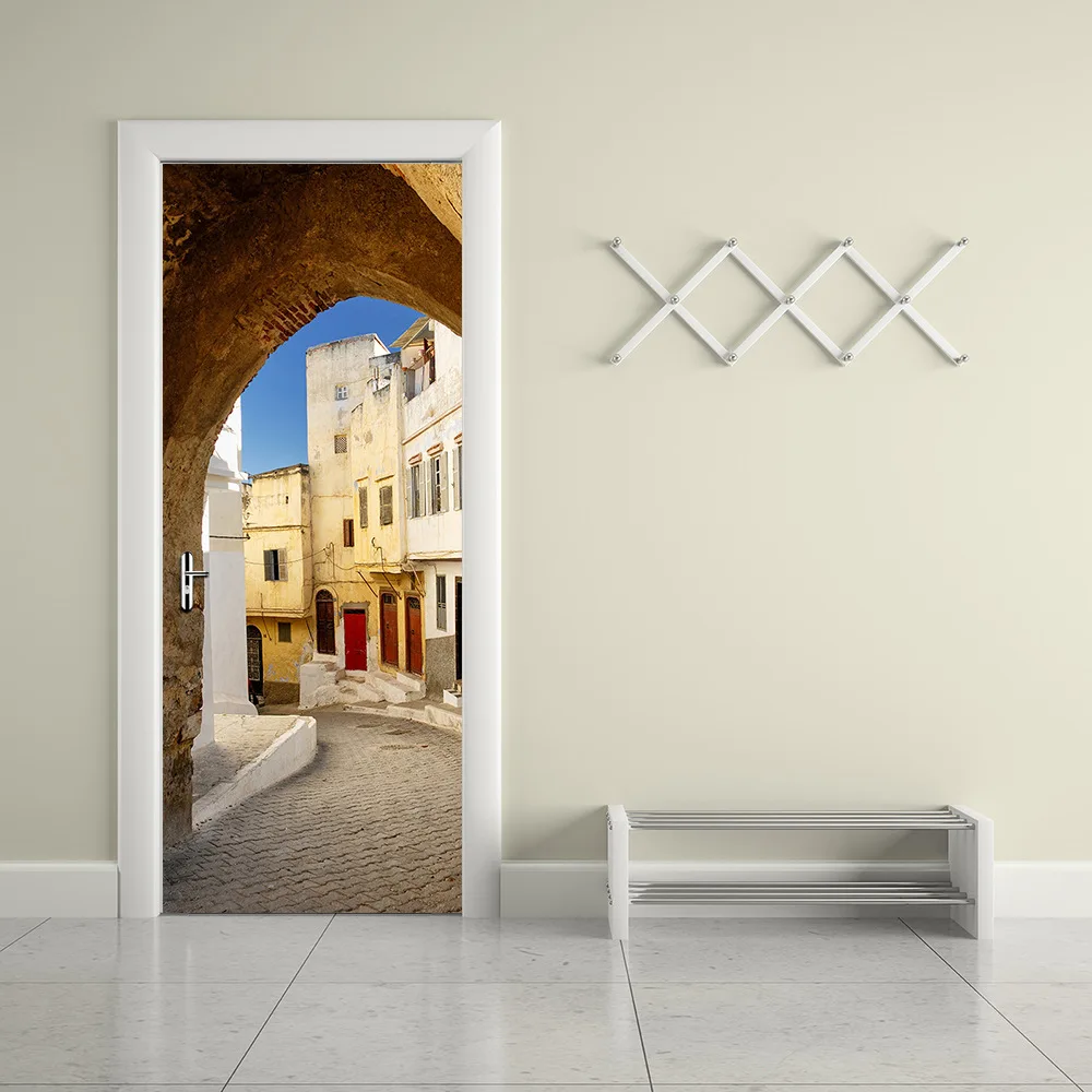 

Platform 9 3/4 Sticker on the Door Self-Adhesive Wallpaper for Doors Diy Art Home Decor Mural Wardrobe Renovation Decal 77x200cm