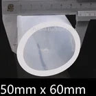 Силиконовая трубка 50x60, внутренний диаметр 50 мм, внешний диаметр 60 мм, гибкая трубка для пищевых продуктов, термостойкая, Нетоксичная, прозрачная